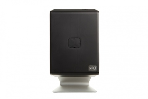 Dyfuzor AirQ Big Prolitec naścienny do wkładów Leather Smooth, kolor czarny.