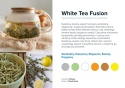 Nuty zapachowe White Tea Fusion: biała herbata, bergamotka, subtelne kwiaty. Idealny do SPA.
