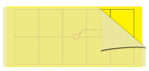 Wkład żółty PP jednostronny (574mm x 255mm)