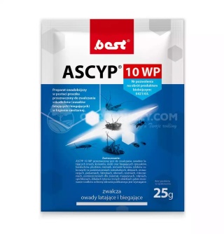 Ascyp 10 WP Proszek na mrówki, karaluchy - 25g - cypermetryna