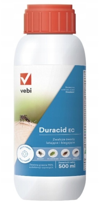 Duracid EC koncentrat do oprysku 500ml - permetryna, na komary, muchy, mrówki