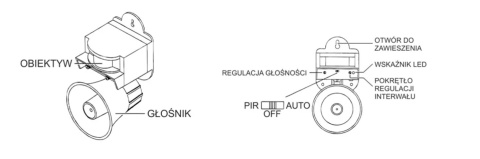 Dźwiękowy odstraszacz ptaków LS-2001 Birdchaser – Symulator drapieżników