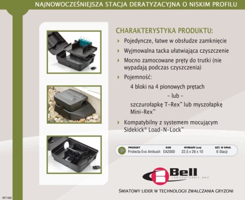 Karmnik deratyzacyjny EVO AMBUSH czarny