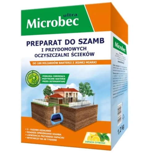 Microbec Ultra Preparat do szamb i oczyszczalni 1.2 kg - Proszek