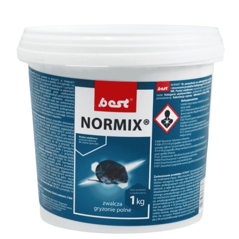 Normix Granulat 1 kg – gotowa do użycia trutka na gryzonie w formie granulatu.