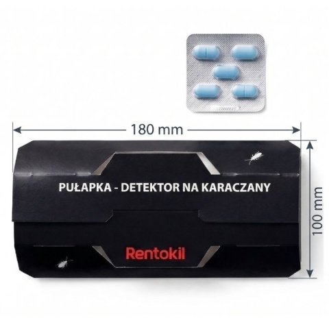 Detektor lepowy Rentokil 180x100mm na karaczany.