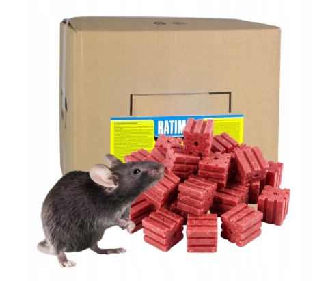 Ratimor Bromadiolone kostka trutka na gryzonie - 10kg