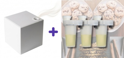 PROMO Dyfuzor + 3szt Wkład Chocolate Chip Cookie 105ml AIRQ 160