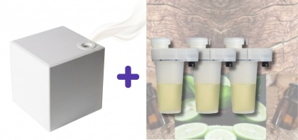 PROMO Dyfuzor + 3szt Wkład Velvet Wood 105ml AIRQ 160